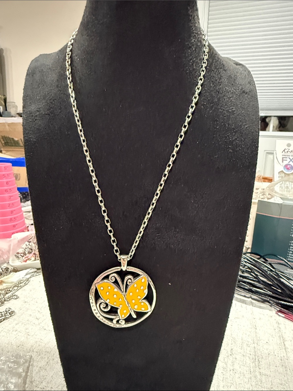 Brighton Sunny Wings Reversible Butterfly Necklace JN8642 NWT $54